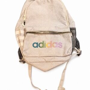 Adidas Gray Rainbow Logo School Backpack